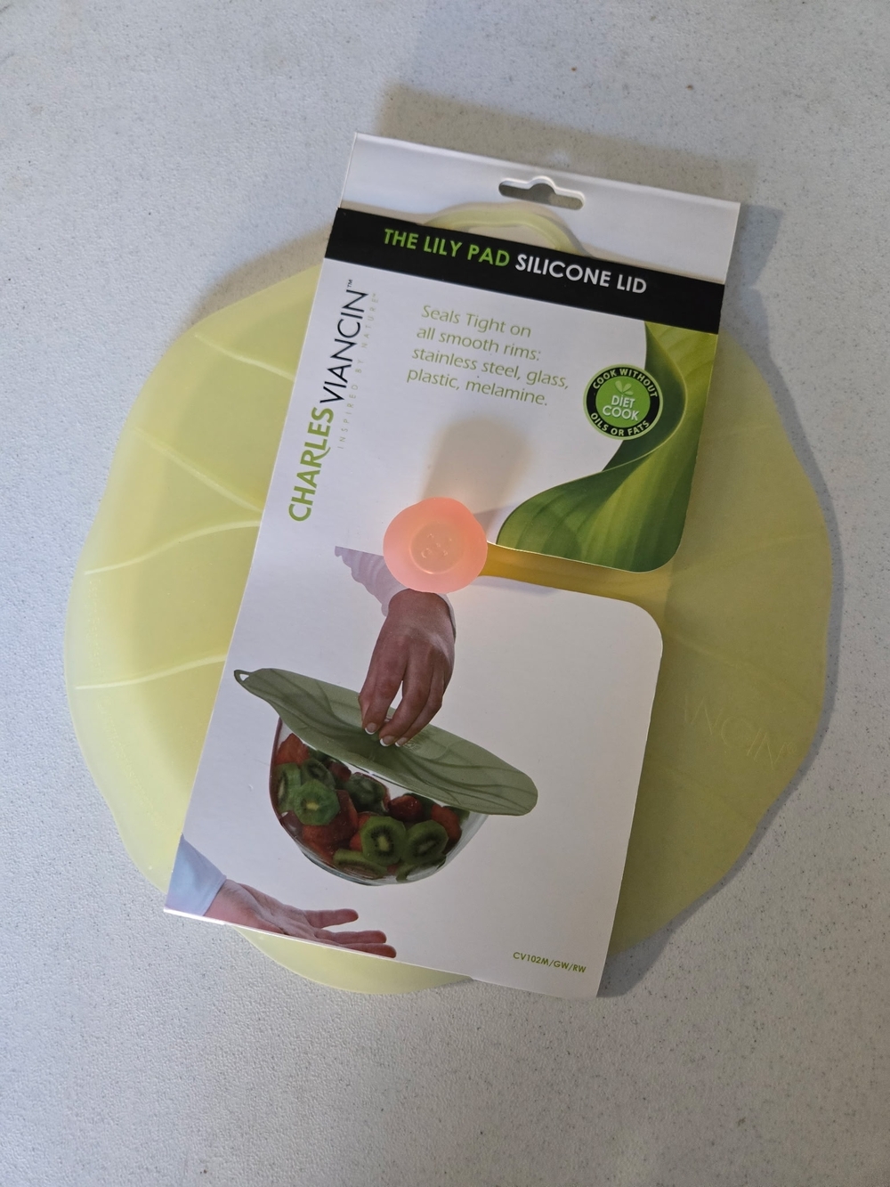 Lily Pad Silicone Lid - Light Green